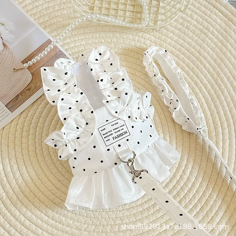 Correa para perros pequeños, arnés de chaleco suave con juego de correa para cachorro/bichon/peluche cuerda para caminar al aire libre