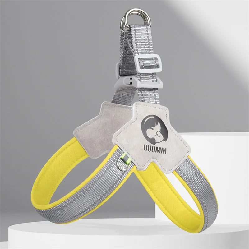 Arnés para perros estilo sillín para perros pequeños y grandes, correa para el pecho, arnés reflectante para cachorros y gatos, chaleco, suministros para caminar para Yorks, Chihuahua