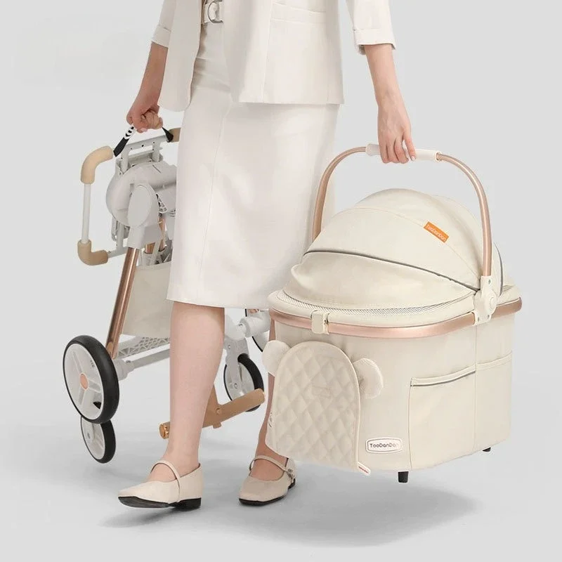 Cochecitos para mascotas de paisaje alto, carrito para perros Separable reversible horizontal y verticalmente, productos para mascotas, suministros para perros - imagen 3