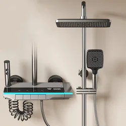 Sistema de ducha digital para mascotas - lluvia y grifo de cobre