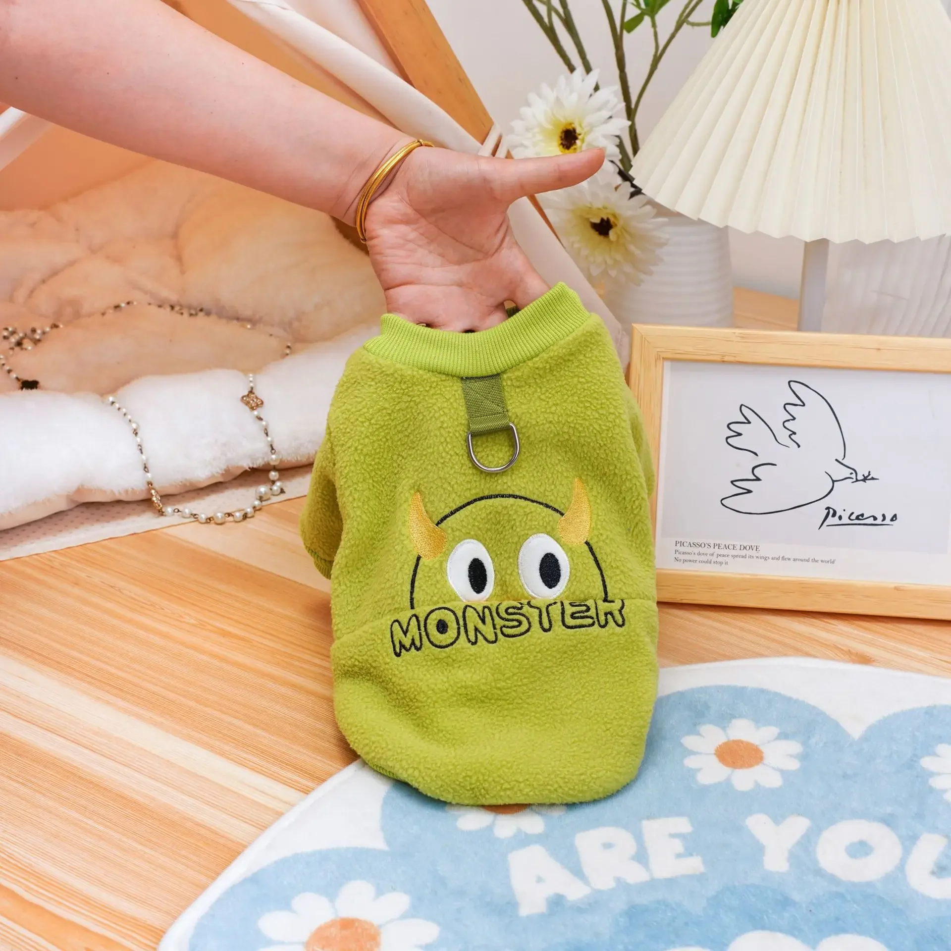 Sudaderas con capucha de dibujos animados para mascotas, ropa bonita para gatos, osos de peluche, perros pequeños, ropa para cachorros, Otoño e Invierno - imagen 4