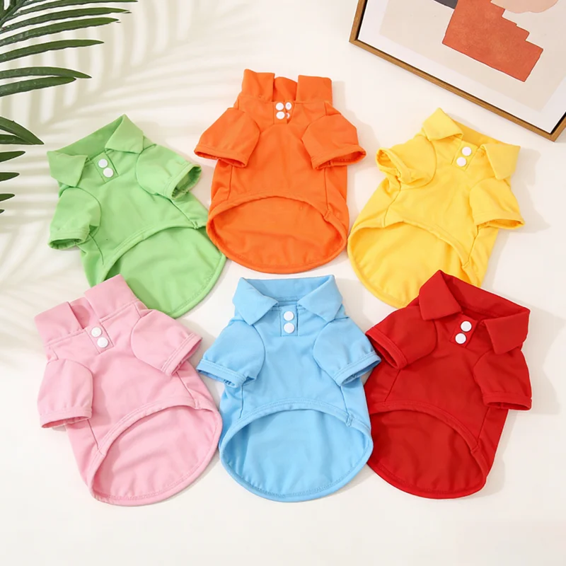 Camiseta polo fina verano para perros y gatos – Transpirable y suave - imagen 4