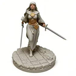 Estatua miniatura soldado espada kit para pintar y coleccionar