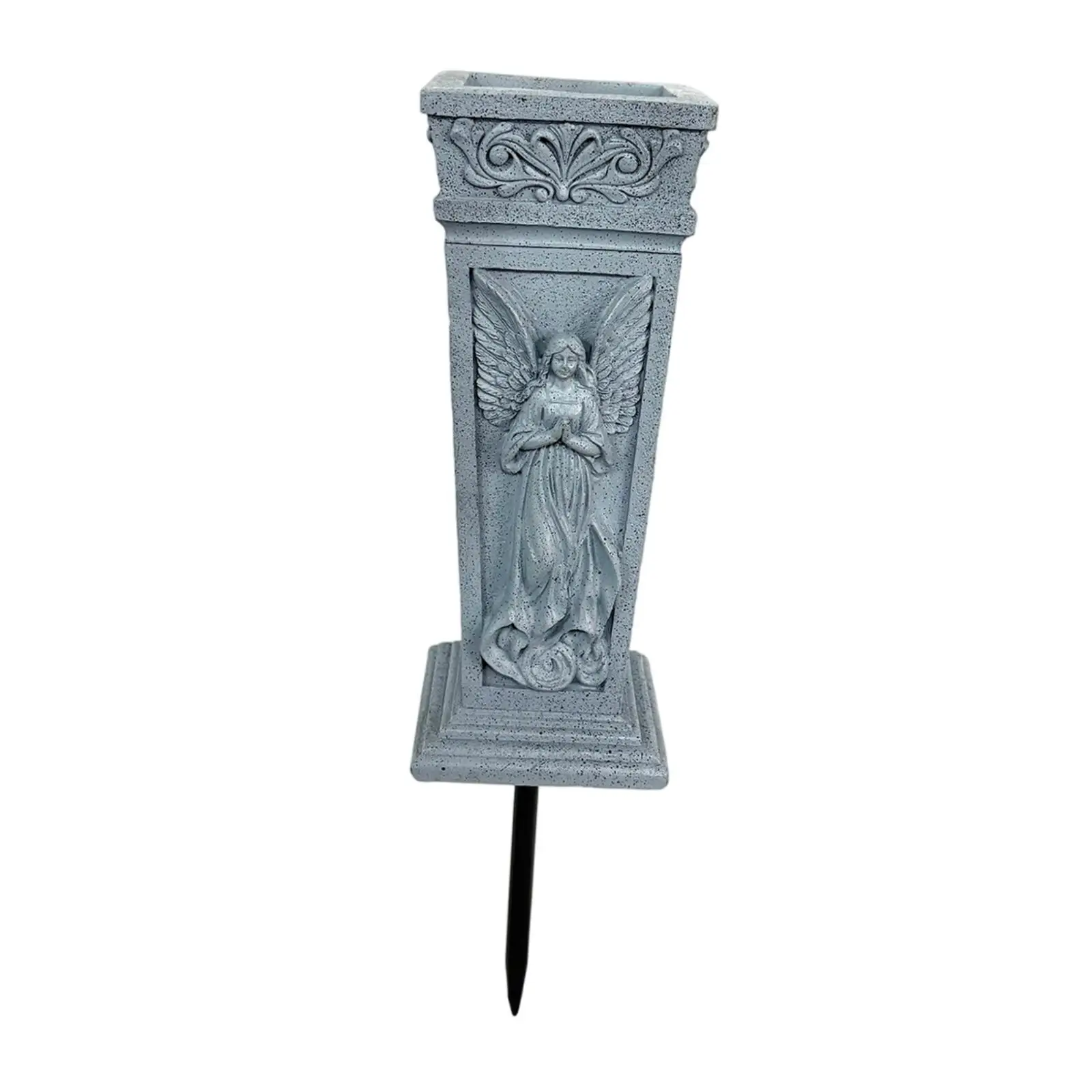 Cemetery Grave Flower Vase Funeral Flower Holder Practical Outdoor with Stake