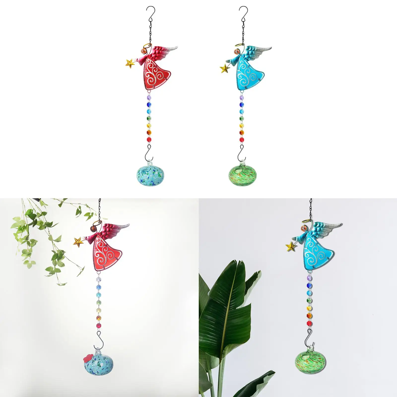 Hanging Bird Feeder feed Water Sturdy Attracting Birds Bird Food Holder Garden Decoration for Patio Courtyard Porch Lawn Outdoor