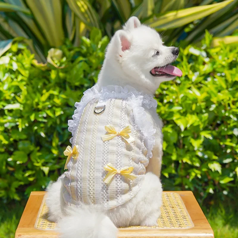 Chaleco fresco de verano para perros, ropa para mascotas, ropa transpirable a prueba de sol para perros, adecuada para perros pequeños y medianos, disfraz de gatito con anillo en D - imagen 3