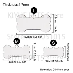 Placas identificativas para perros y gatos – Acero inoxidable