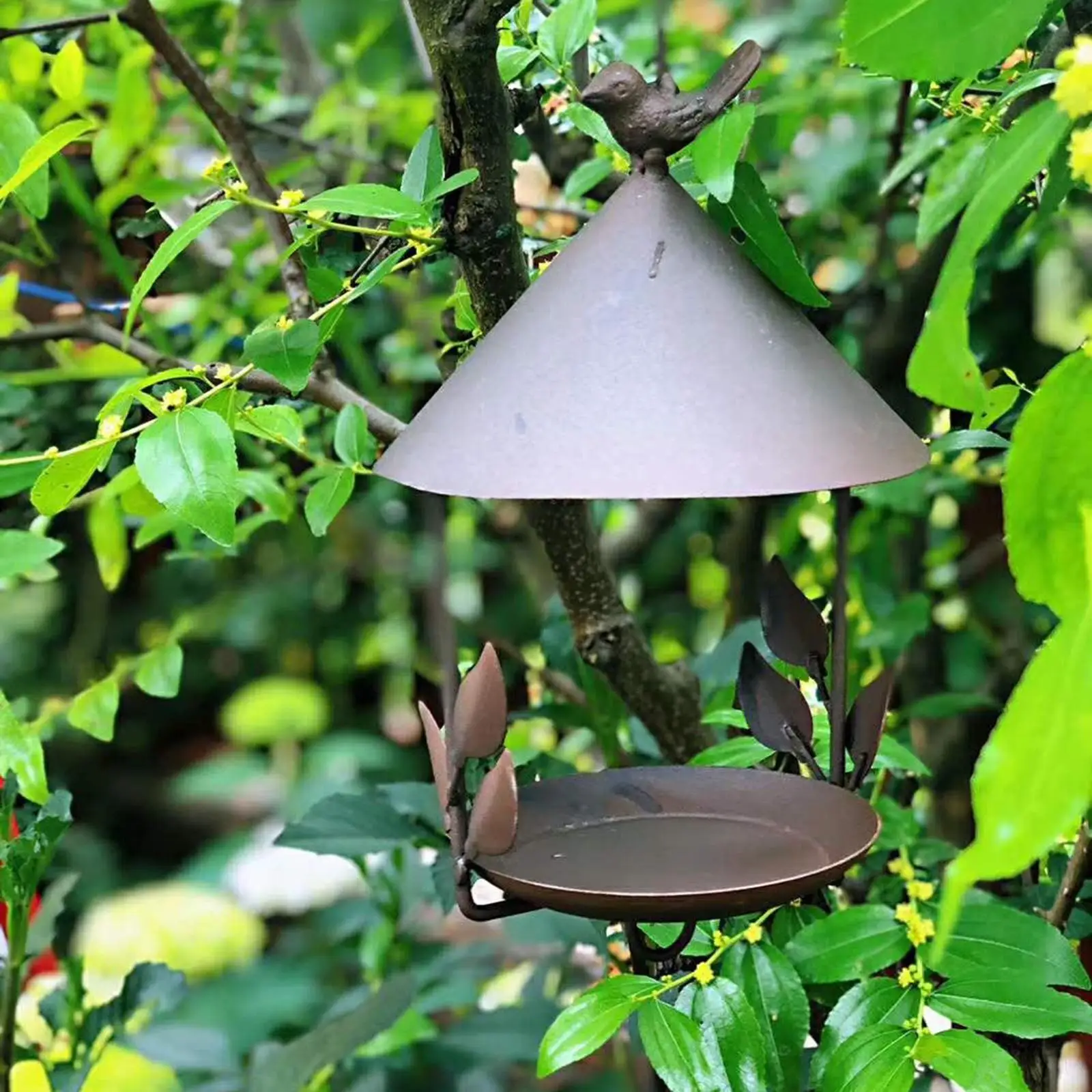 Comedero para pájaros exterior con tolva de grasa, jardín - imagen 2