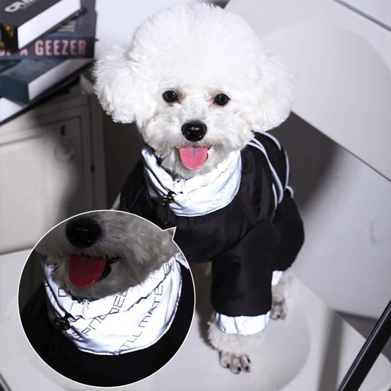 HOOPET-ropa de invierno para mascotas, chaqueta cálida para cachorros, abrigo reflectante para perros pequeños y medianos, Chihuahua, Yorkies, suministros para mascotas - imagen 4