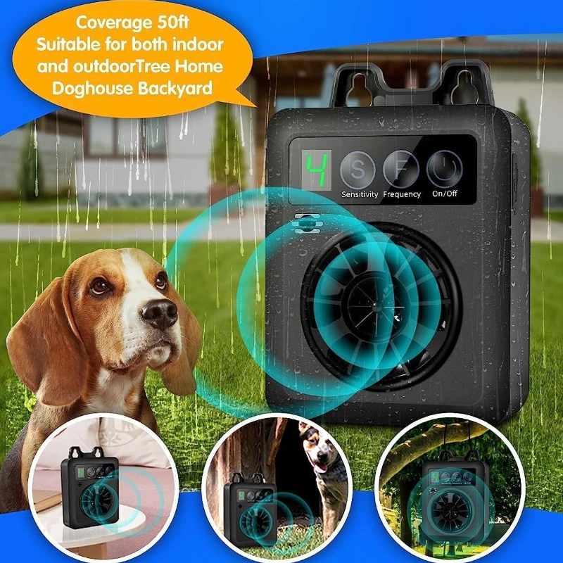 Nuevo dispositivo antiladridos ultrasónico inteligente con pantalla Digital, dispositivo antiladridos ultrasónico para perros, entrenamiento para perros, suministros para mascotas - imagen 5