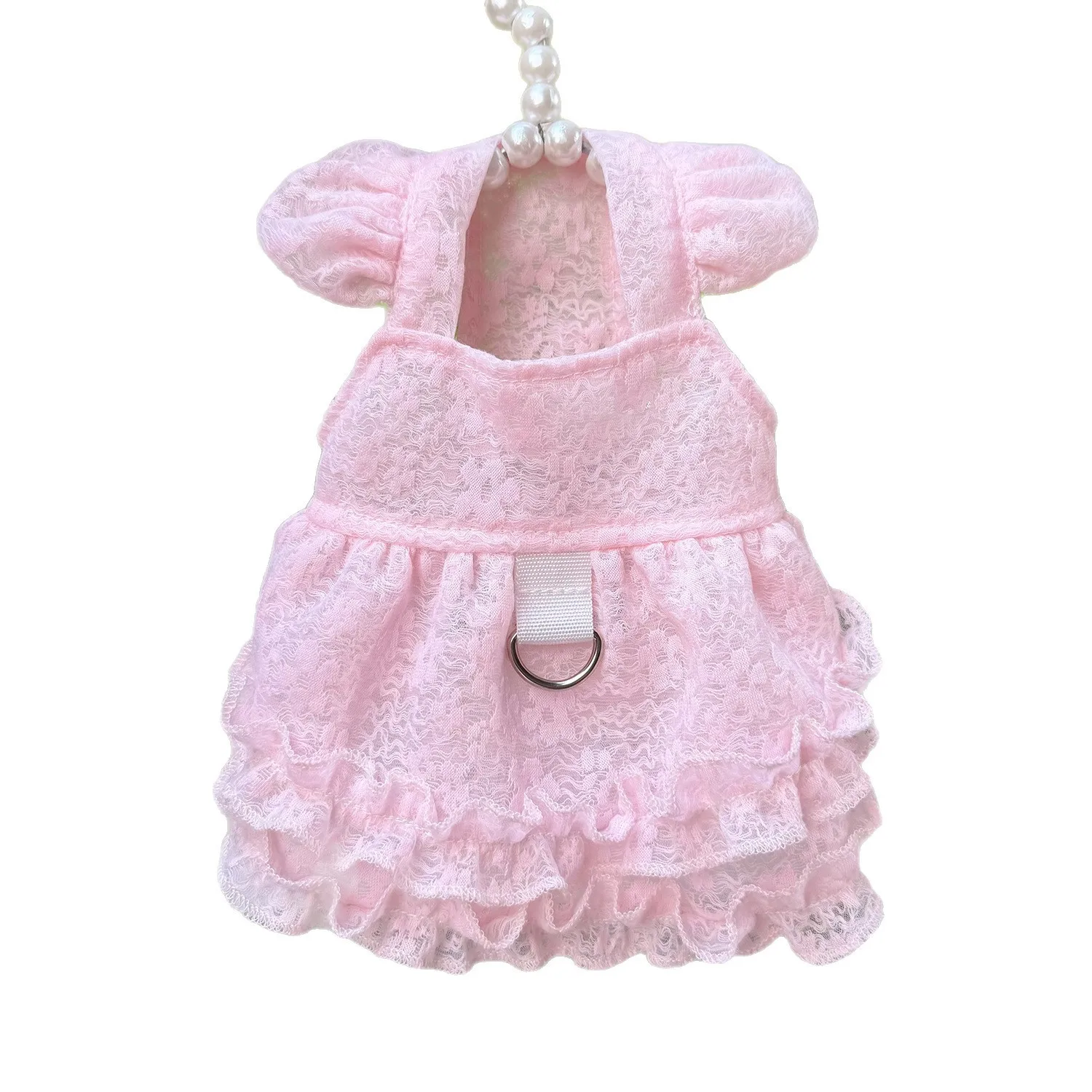 Falda de princesa de manga voladora de malla fina para mascotas, ropa de protección solar para perros y gatos, camiseta sin mangas transpirable para cachorros, primavera - imagen 5