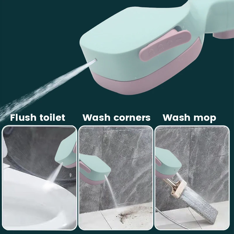 Cabezal de ducha de alta presión, ahorro de agua, 4 modos, cabezal de ducha ajustable con boquilla rociadora de parada de una tecla, accesorios de baño - imagen 2