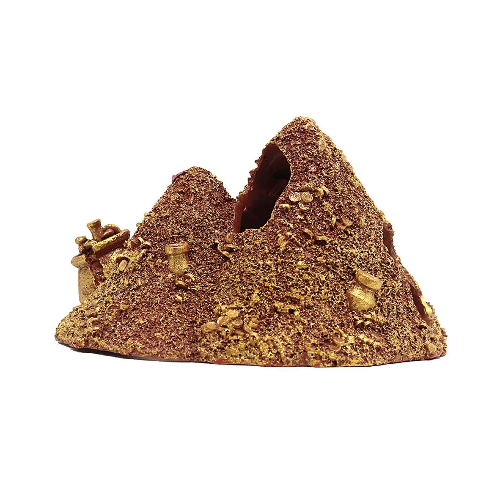 Hideout House Fish Tank Decorative Ornament Resin Practical Fresh Water Reusable Stable Creative Decoration Aquarium Jewelry