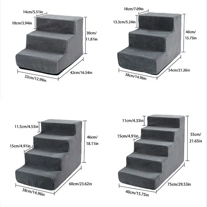 Escalera de esponja para perros pequeños y gatos – Sube al sofá o cama - imagen 4