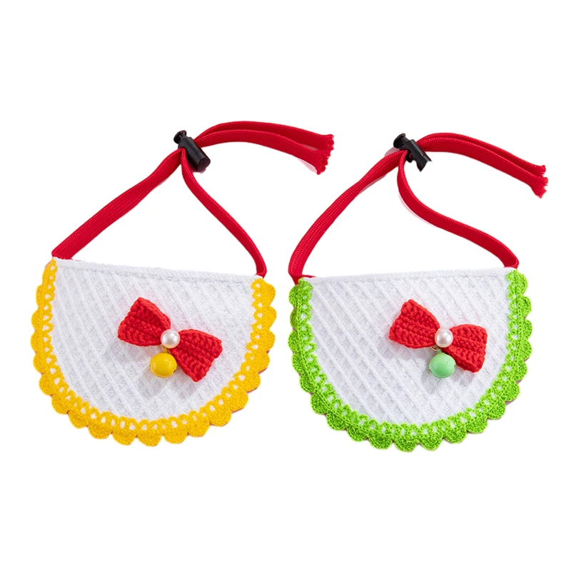 Pañuelo ajustable para mascotas, babero para gatos, cachorro, Chihuahua, decoración de festivales, gatito, cumpleaños, collar de vestir - imagen 4