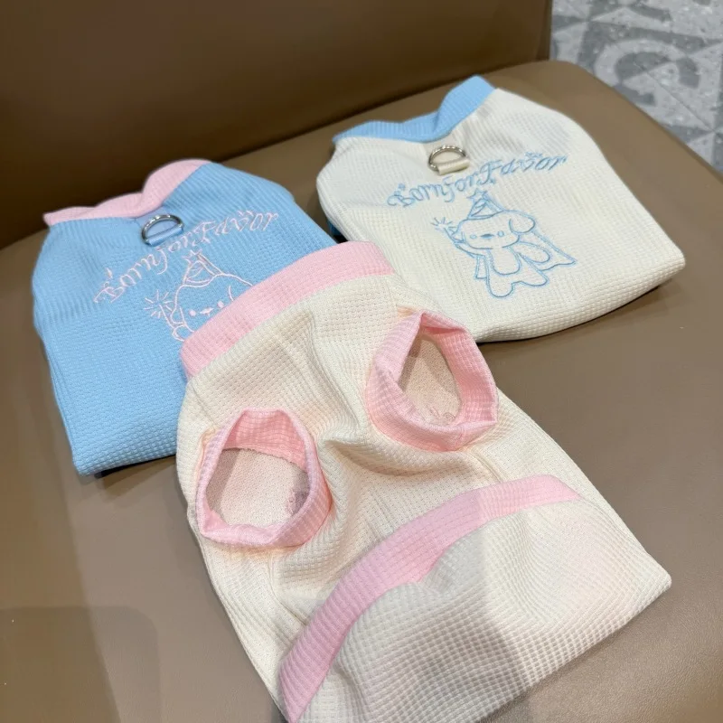 Chaleco transpirable para perros, ropa para mascotas de primavera y verano para perros pequeños y medianos, ropa para Chihuahua Yorkie con anillo en D, suministros para mascotas - imagen 5