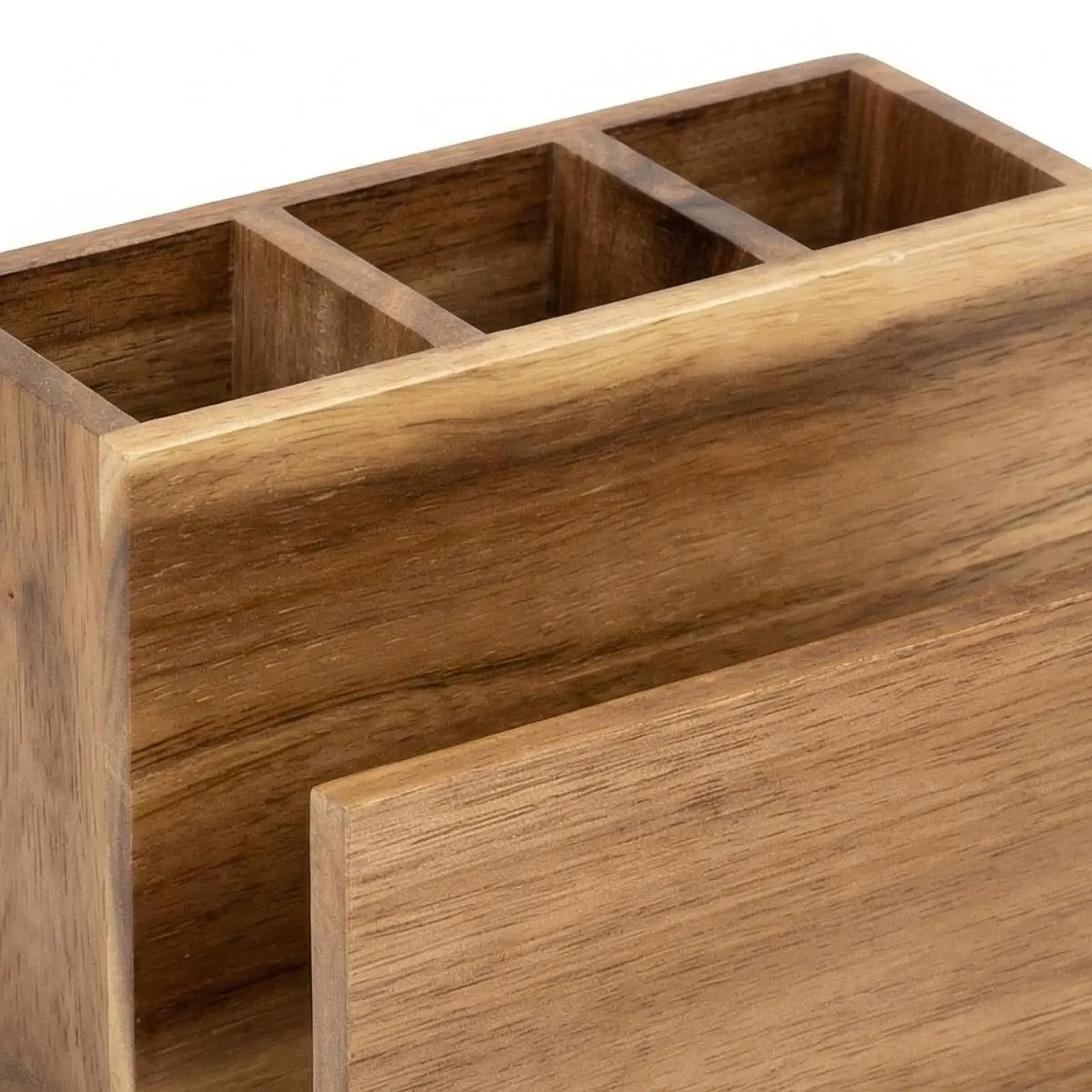 Caja organizadora cubiertos cocina con porta servilletas para encimera - imagen 5