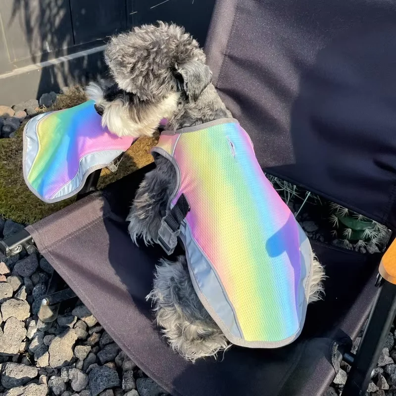 Chaleco refrescante de verano para perros, ropa de malla transpirable para perros pequeños, medianos y grandes, ropa de natación para Bulldog Francés para caminar al aire libre - imagen 3