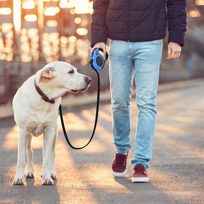 Cuerda de tracción automática para mascotas, correa/cinta de nailon fuerte, 3m/5m, cuerda retráctil para perros pequeños y medianos - imagen 2