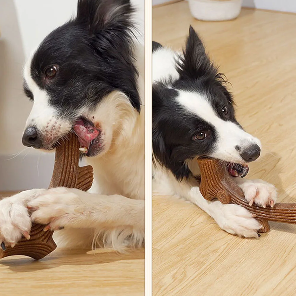 Juguete de limpieza de dientes con palo para masticar para perros, suministros duraderos y resistentes a masticar para mascotas, juguete de limpieza de dientes molares para cachorros pequeños y medianos - imagen 2