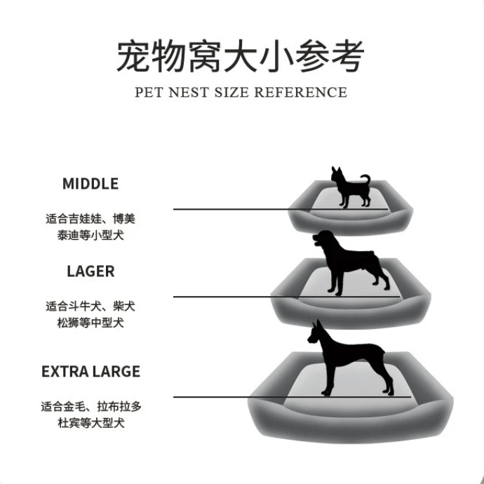 Cama viscoelástica nido para perros – Funda impermeable y borde reforzado - imagen 2