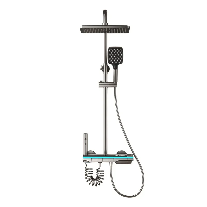 Sistema de ducha de baño, alta calidad, cuarta marcha, tecla de Piano de baño, pantalla Digital, bañera de lluvia, grifo de cobre, juego de ducha - imagen 4