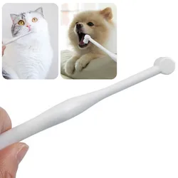Cepillo de dientes para perros y gatos con mango largo