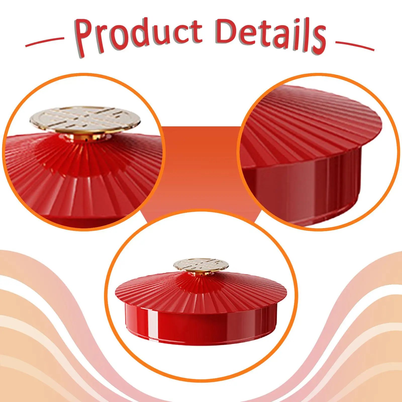 Divided Serving Tray with Lid PET PP Multipurpose Snack Organizer Decorative Round Tray for Home Parties Office