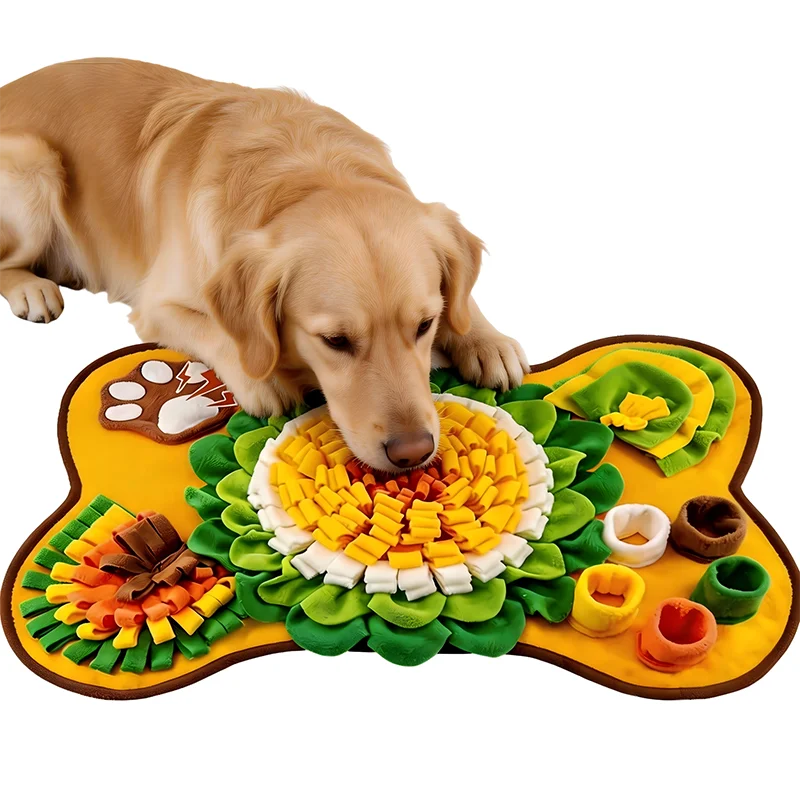 Alfombra olfativa interactiva para perros – Antiestrés y comida lenta