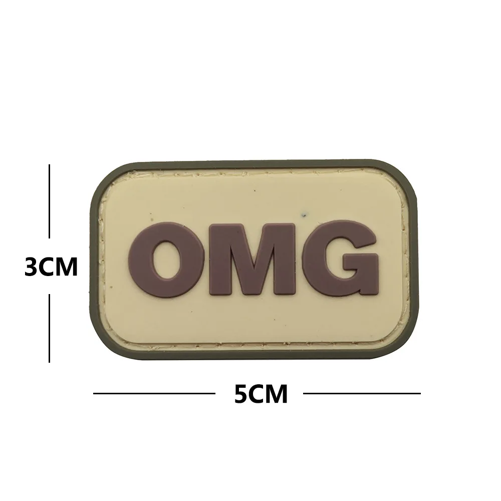 OMG-Parche de PVC para brazalete, pegatina adhesiva, adorno decorativo para Festival, Santa Claus, parches de goma - imagen 5