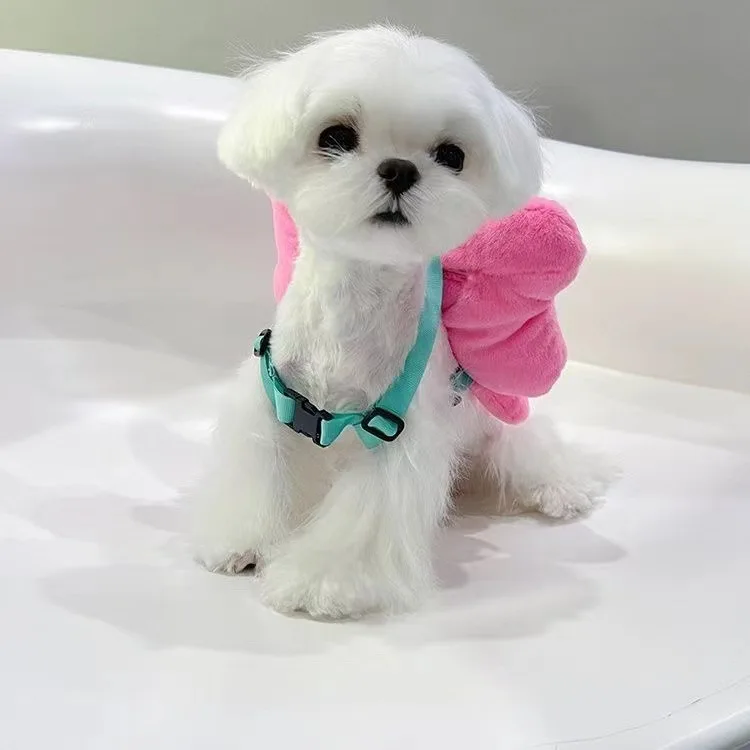 Mochila para mascotas, mochila para perros, bonita bolsa con lazo, mochila con lazo para mascotas, decoración de joyería pequeña, peluche, perro maltés, perro, gato, princesa bonita - imagen 2