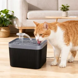 Fuente de agua para gatos de gran capacidad de 2,5 L, fuente para mascotas con filtro ultrasilencioso para gatos, cachorros y hogares para mascotas múltiples, suministros para mascotas