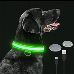 Collar LED para perros pequeños - Luminoso y antipérdida