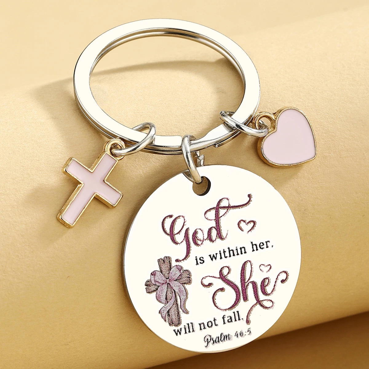 Regalos de bautismo religioso cristiano para niñas y mujeres, regalos de confirmación de primera comunión para hija, llavero para chicas adolescentes - imagen 4