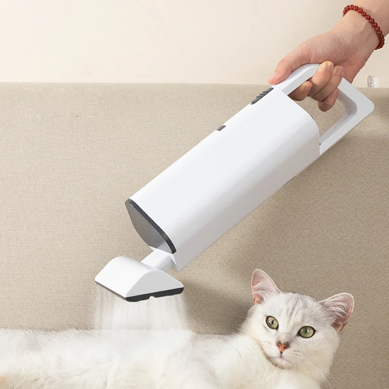 Aspiradora portátil para gatos y perros, aspirador inalámbrico de mano para el hogar, con ventosa para pelo de mascotas, doble reducción de ruido, suministros de limpieza - imagen 2