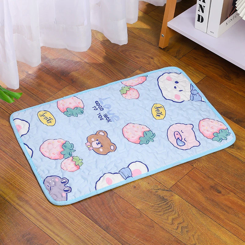 Alfombrillas de refrigeración de verano para mascotas, almohadilla de hielo portátil para dormir para perros pequeños, medianos y grandes, cama transpirable para perros, accesorios para mascotas D9277 - imagen 4
