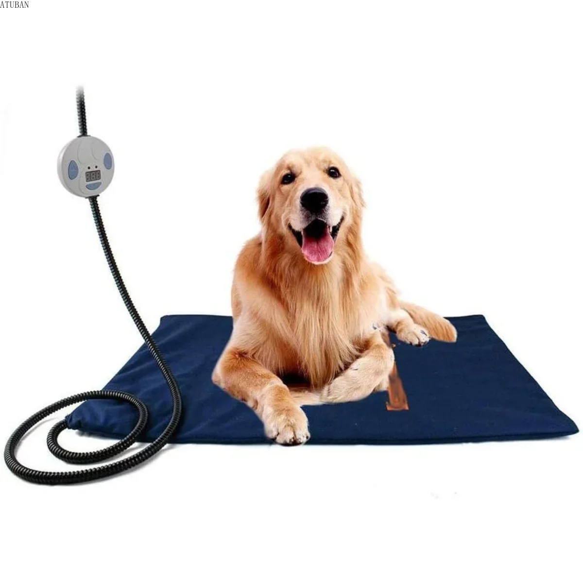 Almohadilla calefactora para perros PET, almohadillas térmicas para interiores para gatos y perros con cable resistente a masticar, estera calefactora eléctrica para mascotas de trabajo prolongado
