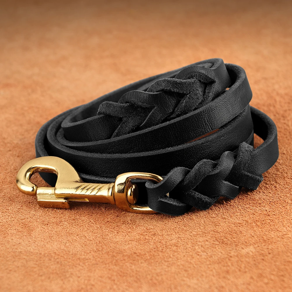 Correa Cuero Perro 5 Pies - textura