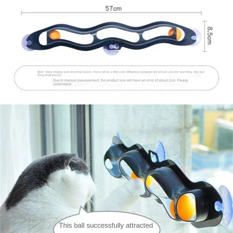 juguetes para gatos Juguete interactivo para gatos, Bola de pista, juguete educativo divertido, túnel, rascador, accesorios para mascotas para actividades - imagen 3