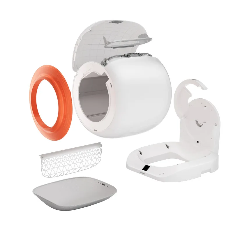 Caja de arena inteligente para gatos, arenero autolimpiante para gatos, desodorización, inodoro eléctrico a prueba de salpicaduras, productos automáticos para mascotas grandes - imagen 5