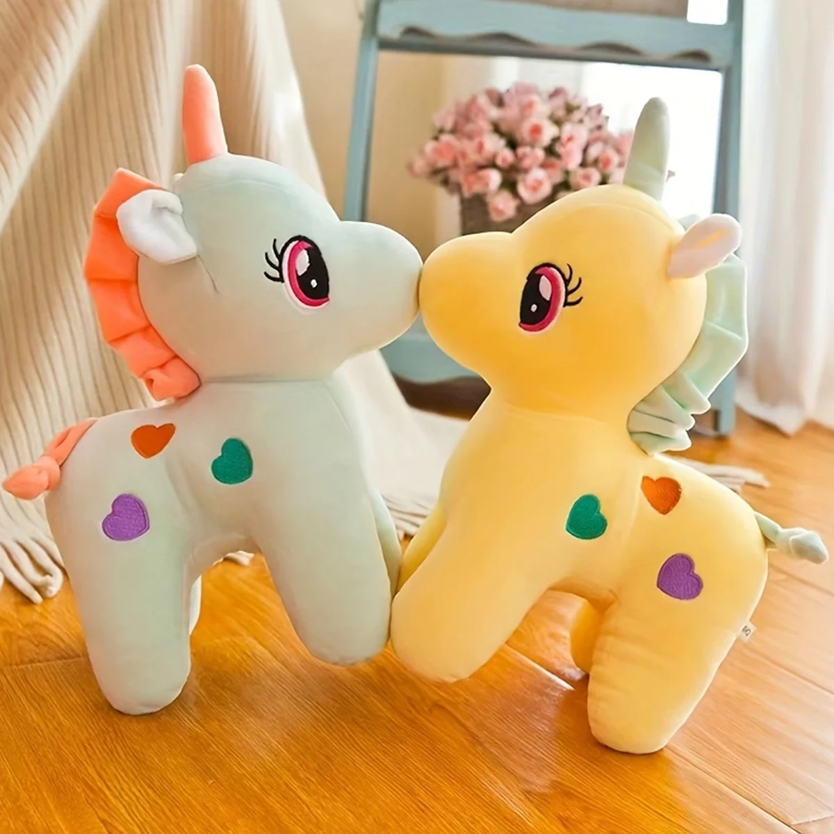 Peluche unicornio suave para gatos y perros - Juguete seguro - imagen 2