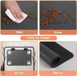 Tapete absorbente para perros y gatos impermeable de goma secado rápido