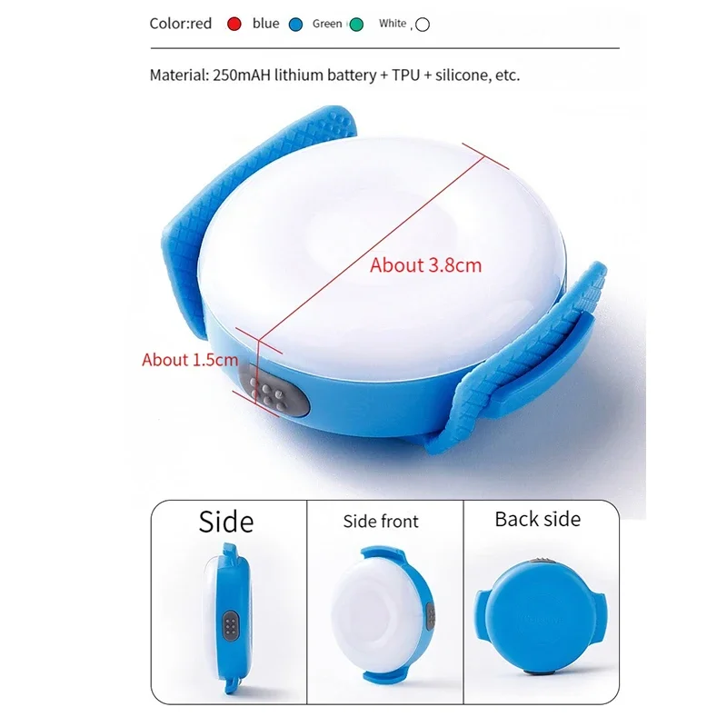 Luz Led de seguridad para perros, 3 modos, noche al aire libre, recargable por USB, luz LED para perros, Collar para mascotas, arnés, correa, accesorios - imagen 2