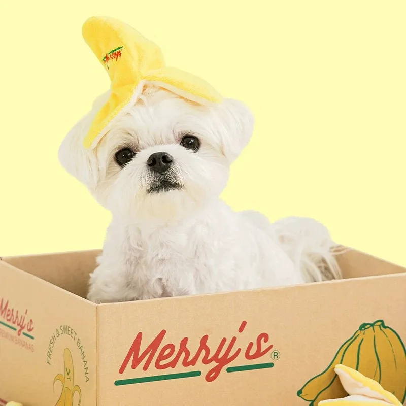 Juguetes de simulación divertidos para mascotas, fruta de plátano, escondite de comida Bb, juguetes vocales para ladridos, cachorro, Chihuahua, Yorkshire, juguetes interactivos para perros - imagen 3
