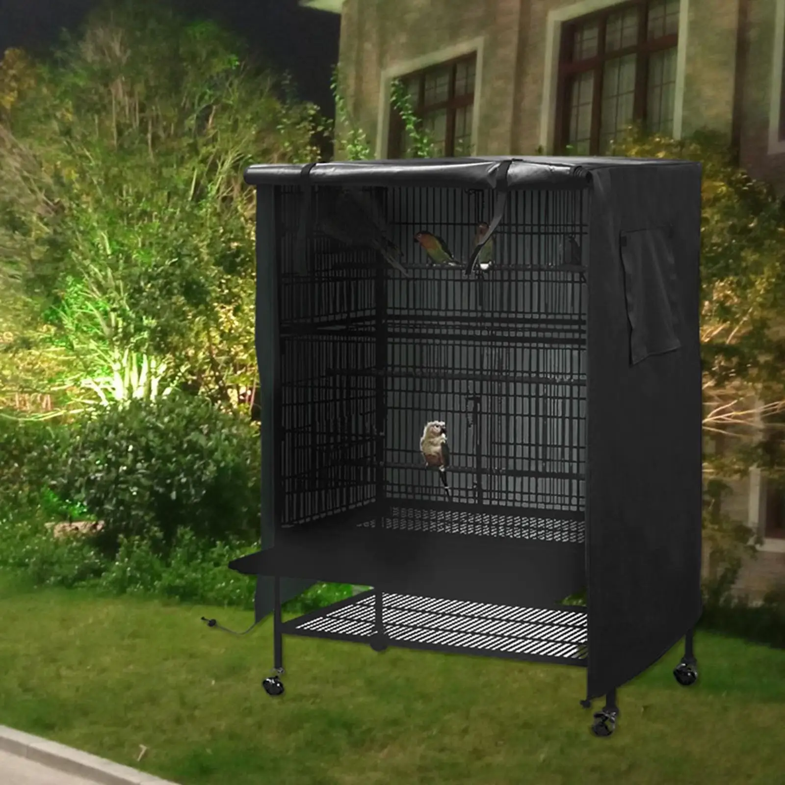 Bird Cage Cover Windproof Parrot Cage Protector Pet Blocking Light Cover