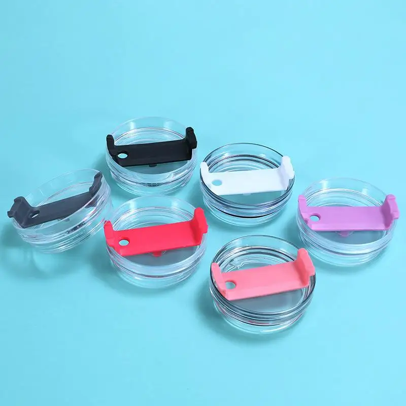 Tapa de botella de sellado de 40Oz, tapas de plástico lisas a prueba de salpicaduras y derrames para reemplazo de vasos, accesorios de botellas multicolores - imagen 5
