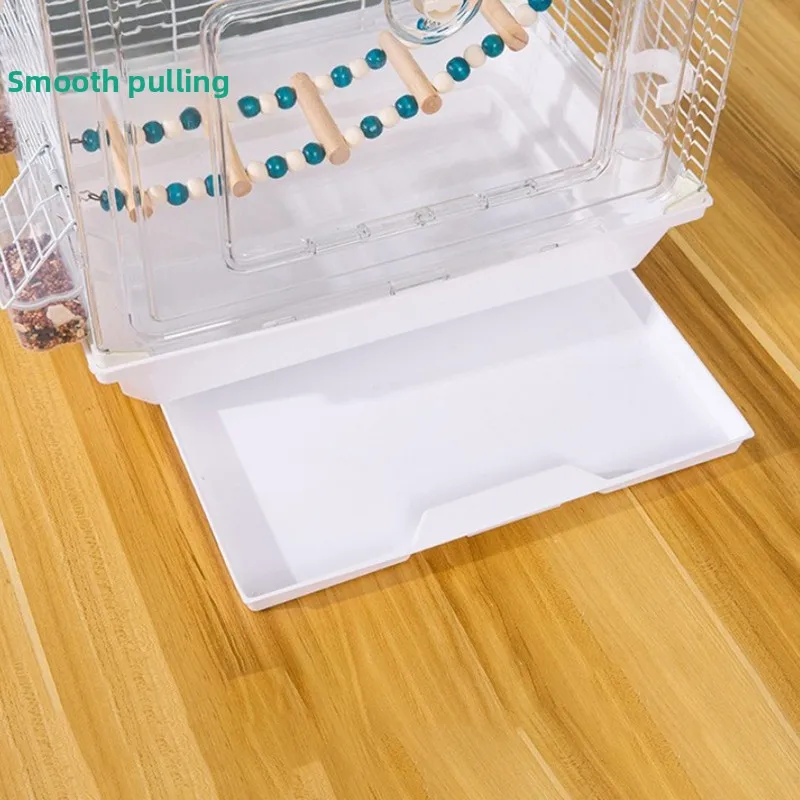 Jaulas acrílicas para pájaros, cajón grande, jaula para pájaros, loros, accesorios para pájaros grandes, jaula para loros, Animal PEQUEÑO, escondite, jaula para pájaros con casa de juguete - imagen 5