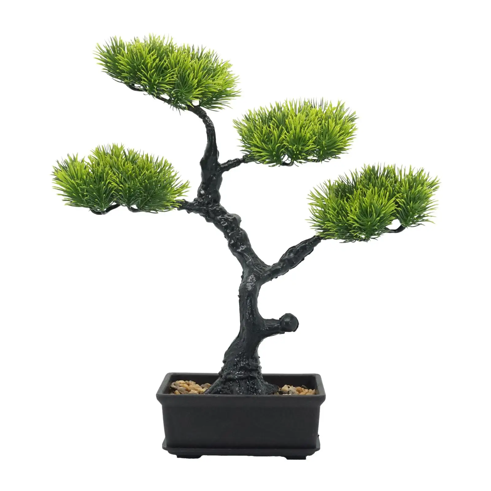 Árbol bonsái Artificial, escritorio, plantas en macetas, adorno verde, decoración del hogar para eventos de boda, regalo de inauguración de la casa, sala de estar y cafetería