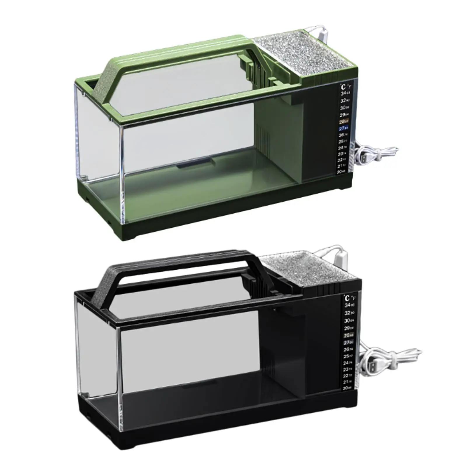 Micro Landscape Fish Tank Sturdy Mini Fish Tank for Tabletop Household Decor