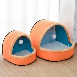 Cama suave cómoda para perros y gatos pequeños – refugio acogedor